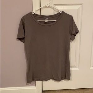 Alternative Apparel Women Large Gray T-Shirt